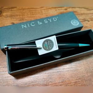 Nic & Syd Swarovski Crystal Tip Black Pen